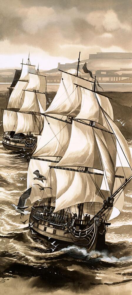 La Perouse art by Ron Embleton