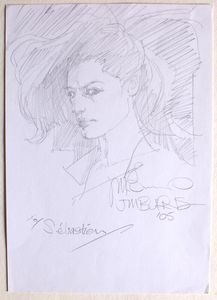 Danielle Sketch art by John M Burns