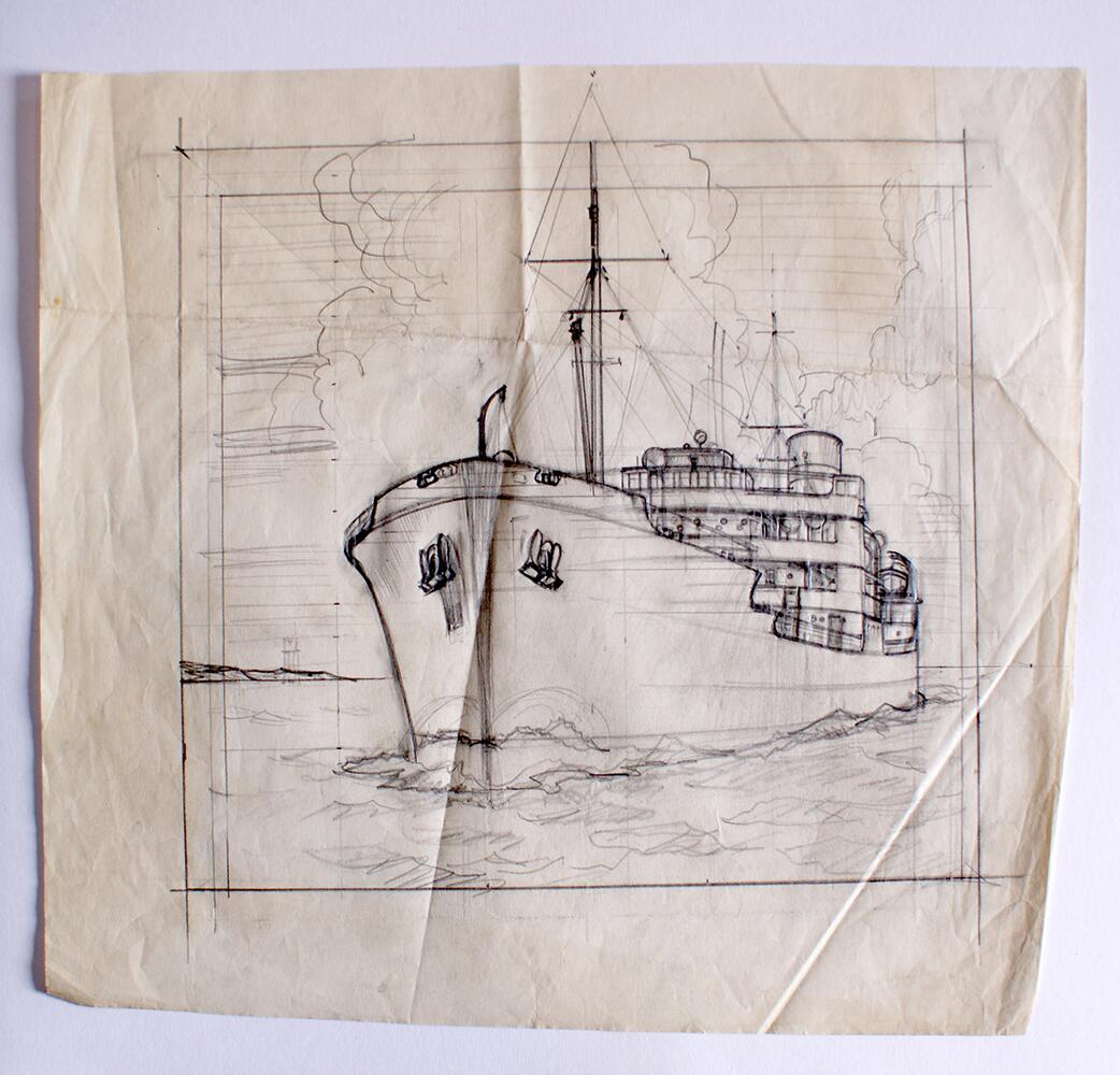 Ship (2) art by Leslie Ashwell Wood