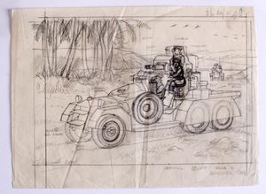 Armoured Car art by Leslie Ashwell Wood