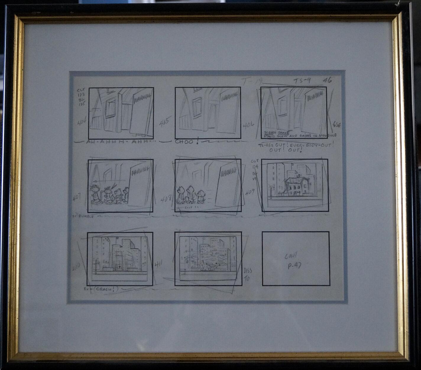 Top Cat in the Frame art by Hanna-Barbera
