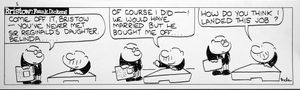 Bristow daily strip: The Boss' Daughter art by Frank Dickens