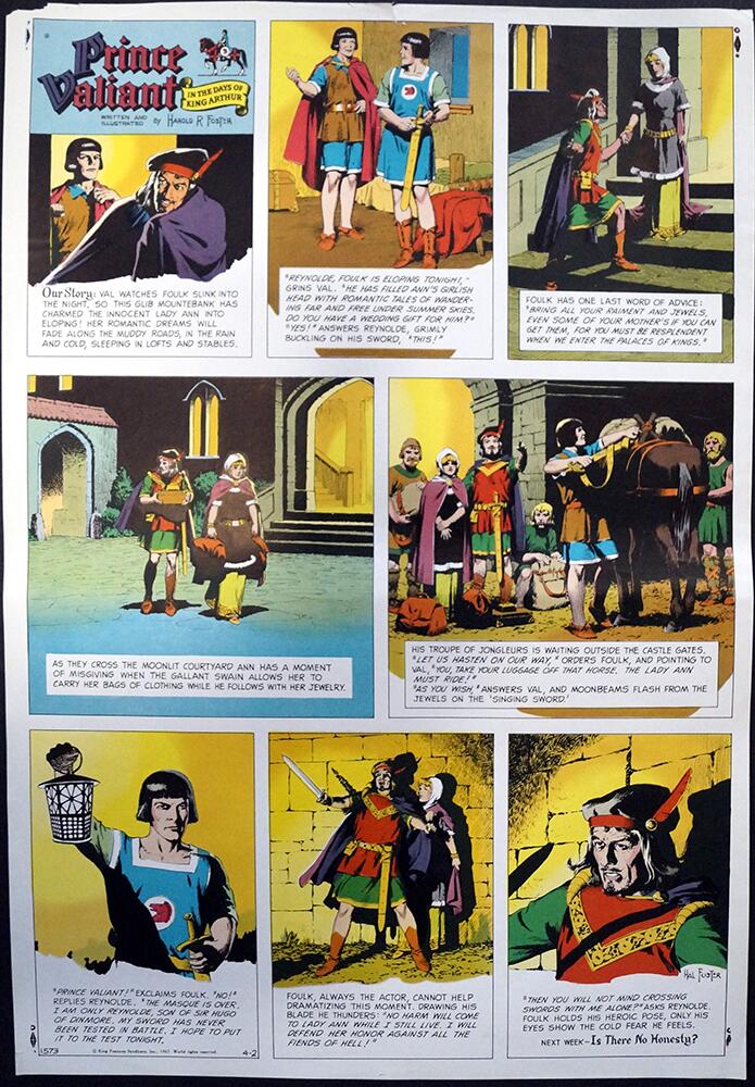 Prince Valiant: Printer's Proof 1573 art by Hal Foster