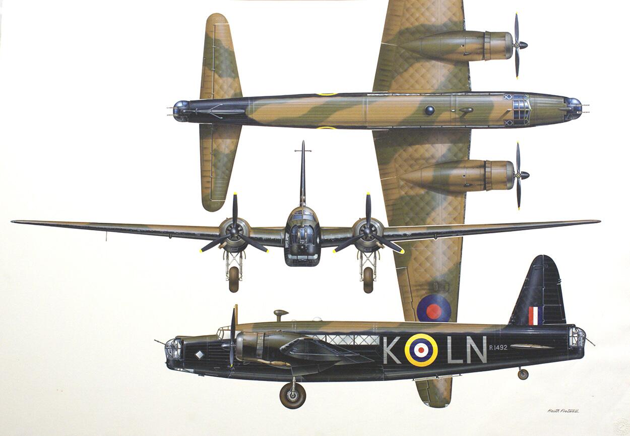 Vickers Wellington art by Keith Fretwell