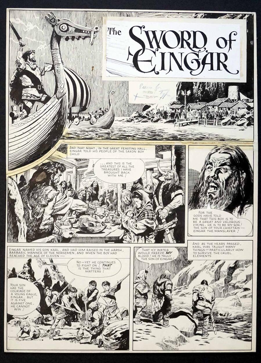 Karl The Viking: 5th November 1960 (Page 1) art by Don Lawrence