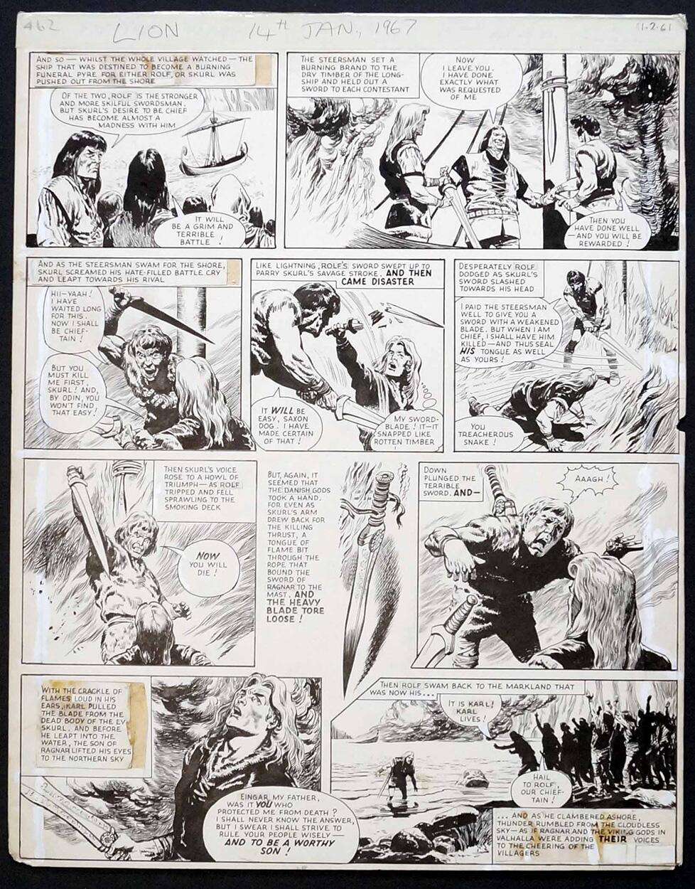 Karl The Viking: 11th February 1961 art by Don Lawrence