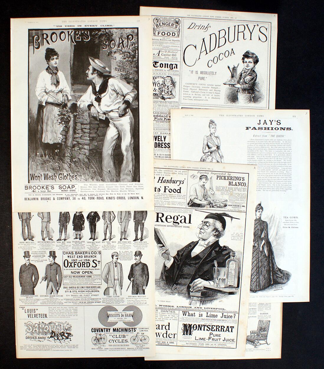Illustrated London News: Advertising Bundle #1 (5 pages) art by Various Artists