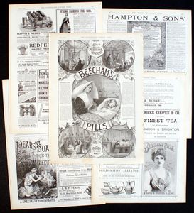Illustrated London News: Advertising Bundle #11 (5 pages) art by Various Artists