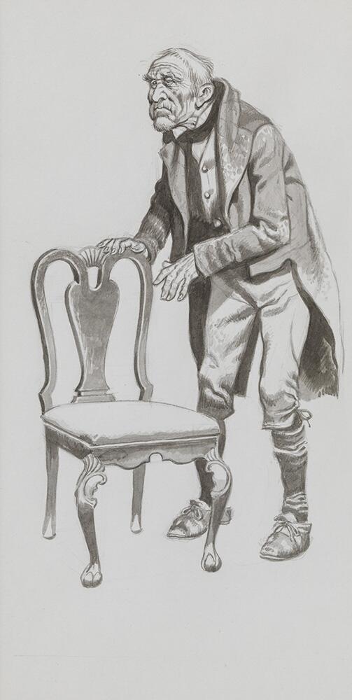 Martin Chuzzlewit - Take a Seat art by Ron Embleton