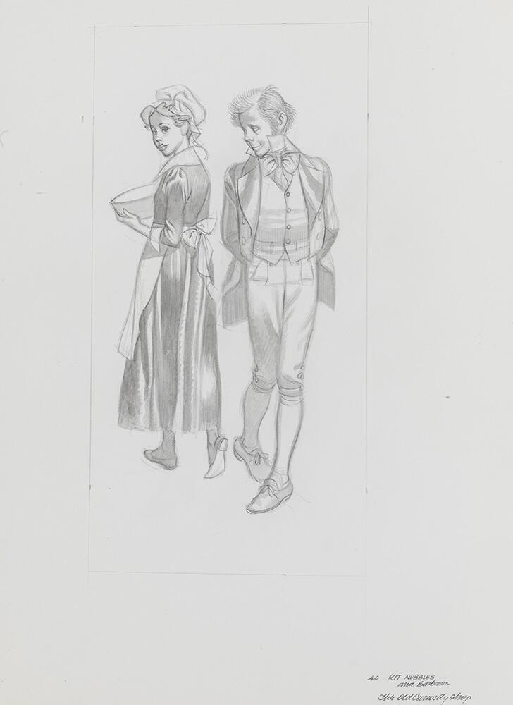 The Old Curiosity Shop - Christopher 'Kit' Nubbles and Barbara art by Ron Embleton
