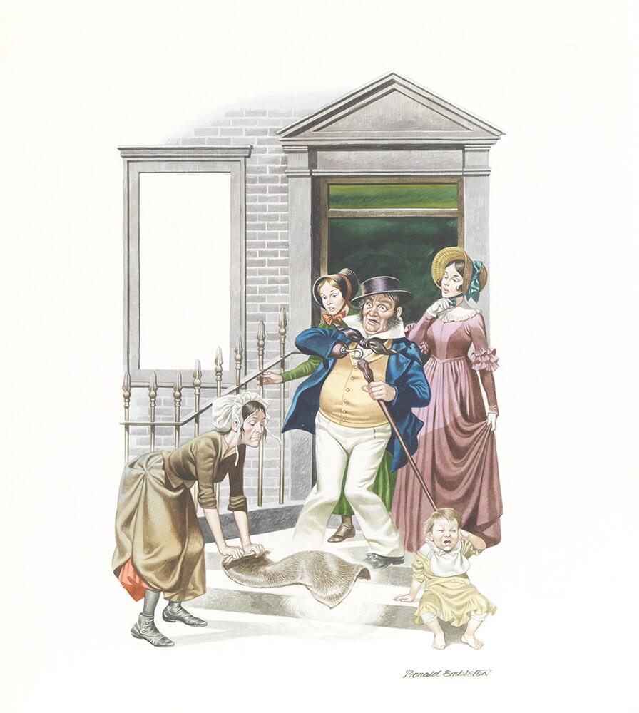 Dombey and Son - Welcome Mat art by Ron Embleton