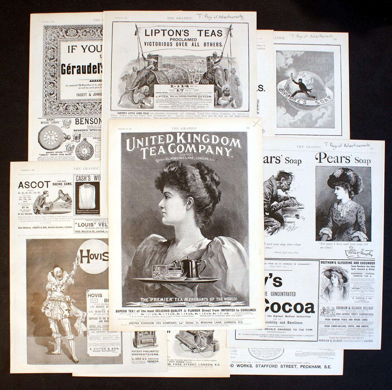The Graphic: Advertising Bundle #4 (9 pages) art by Various Artists