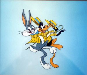 The Showstoppers. Bugs Bunny and Daffy Duck art by Warner Brothers