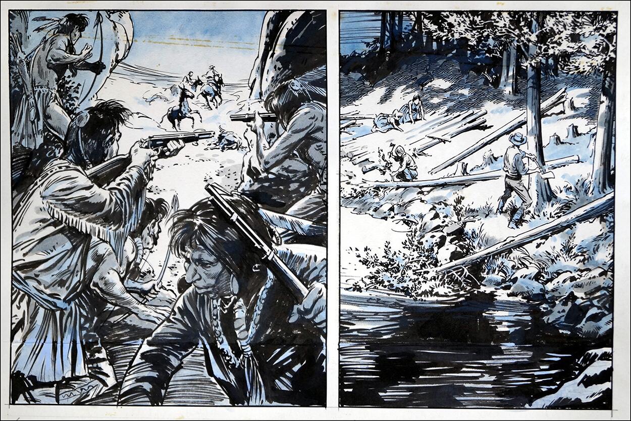 Wagon Westward: Under Fire art by Jesus Blasco