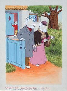 Rupert and His Magic Socks page 3 art by 20th Century unidentified artist