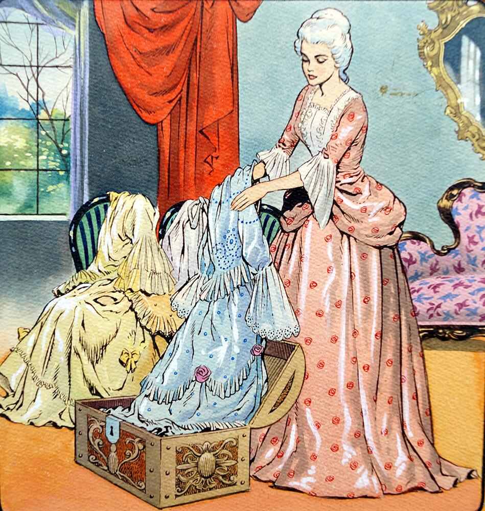 The Donkey Skin: Choosing A Dress art by Jesus Blasco