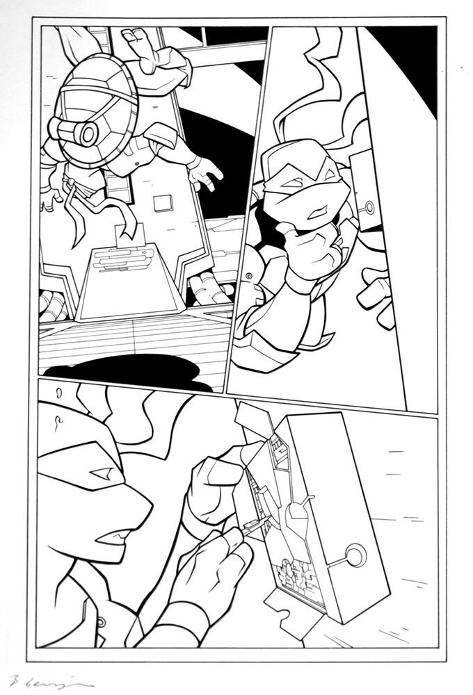 Teenage Mutant Ninja Turtles page 8 art by Bambos (Georgiou)