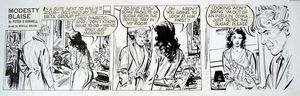 Modesty Blaise daily strip 6433 art by Neville Colvin
