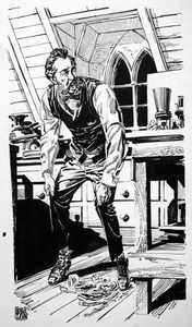 Sherlock Holmes art by Neville Colvin