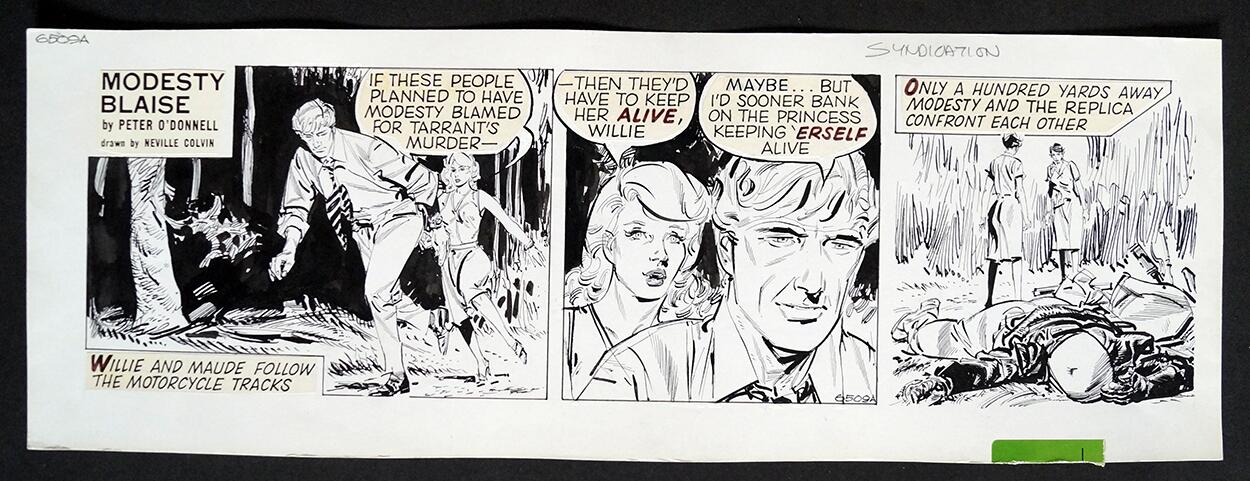 Modesty Blaise Daily Strip #6509A art by Neville Colvin