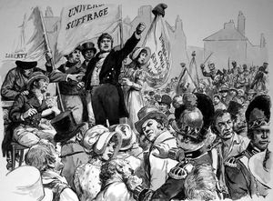 Peterloo art by Cecil Doughty