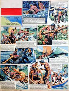 Escape From Devil's Island art by Cecil Doughty