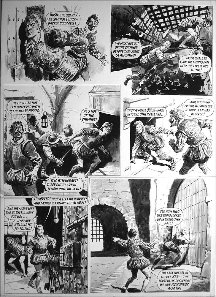 second page of episode art by Cecil Doughty