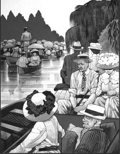 The Henley Regatta in Edwardian Times art by Richard Hook
