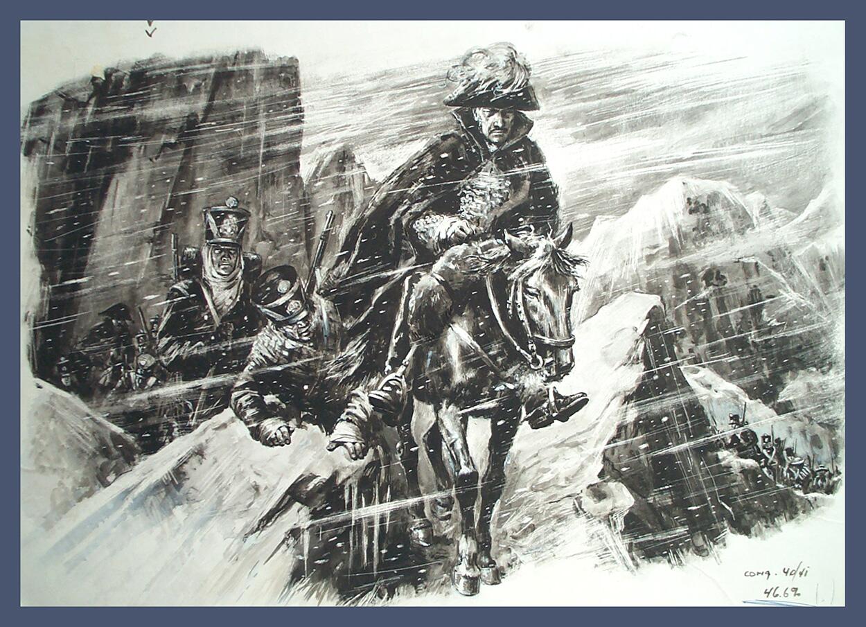 Simon Bolivar art by Cecil Doughty