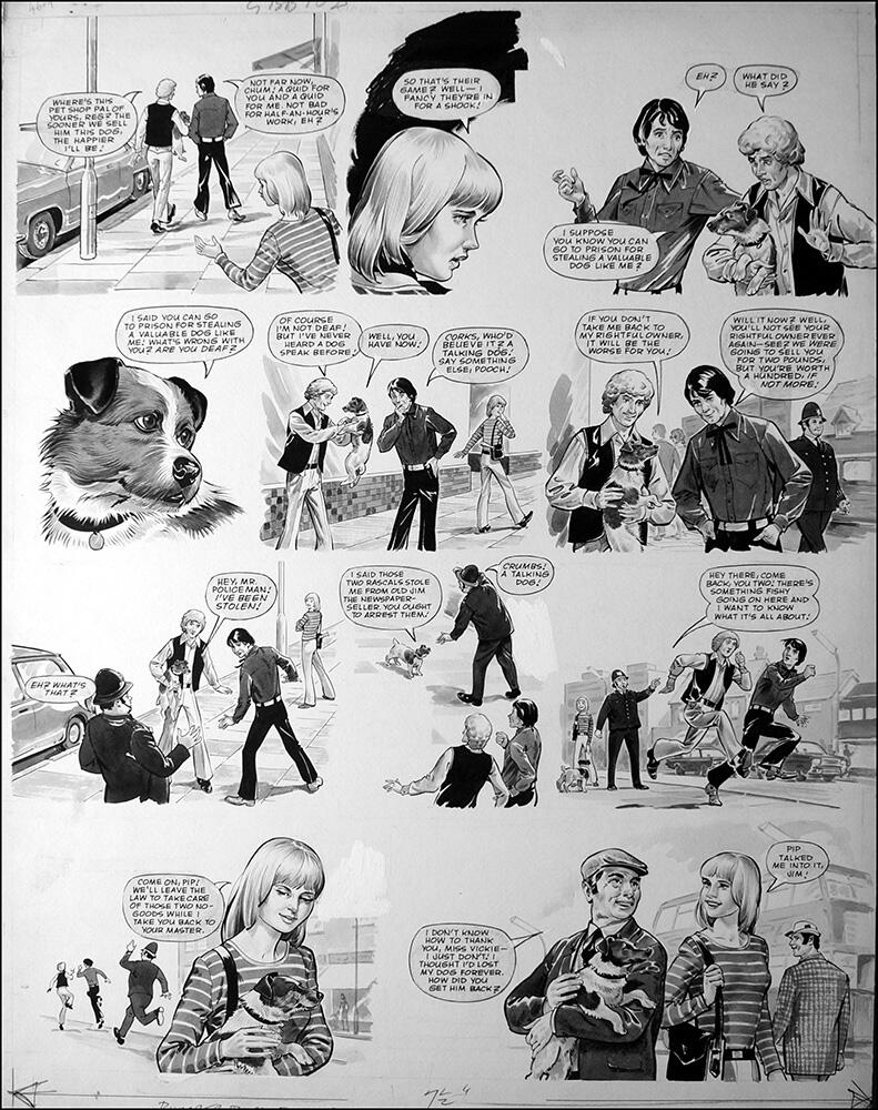 2nd page of story art by Mike Hubbard