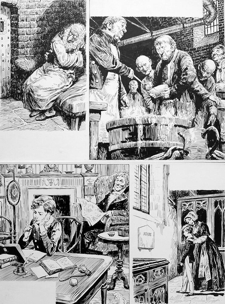 Oliver Twist - The Story Ends art by Bill Lacey