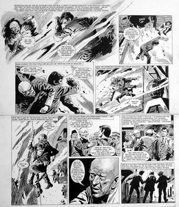The Man From Yesterday Fire art by Bill Lacey