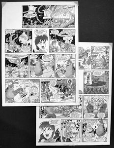 Galaxy High - The Disco (TWO pages) art by Andy Lanning