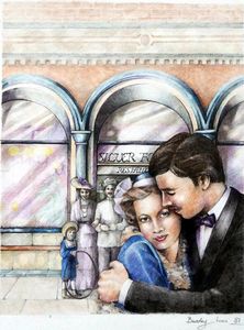 The Silver Fountain book cover art art by Beverley Lees