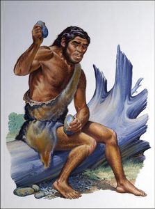 Homoerectus art by Bernard Long