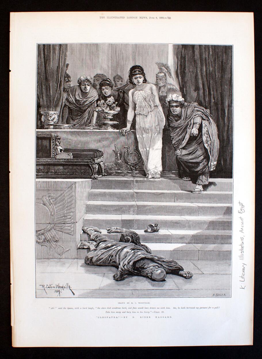 Cleopatra: Bury Him in His Livery art by Richard Caton Woodville Jr