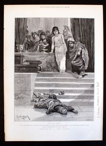 Cleopatra: Bury Him in His Livery art by Richard Caton Woodville Jr