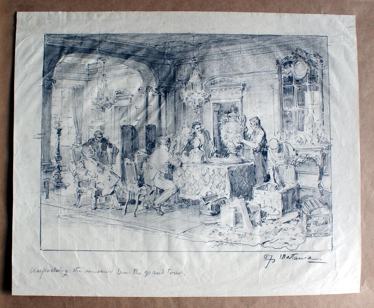 Unpacking the Souvenirs From The Grand Tour art by Fortunino Matania