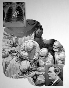 Christiaan Barnard art by Patrick Nicolle