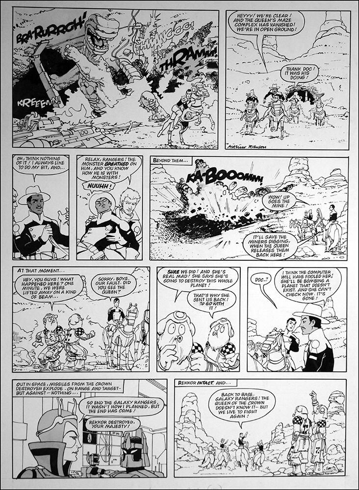 2nd page of episode art by Arthur Ranson