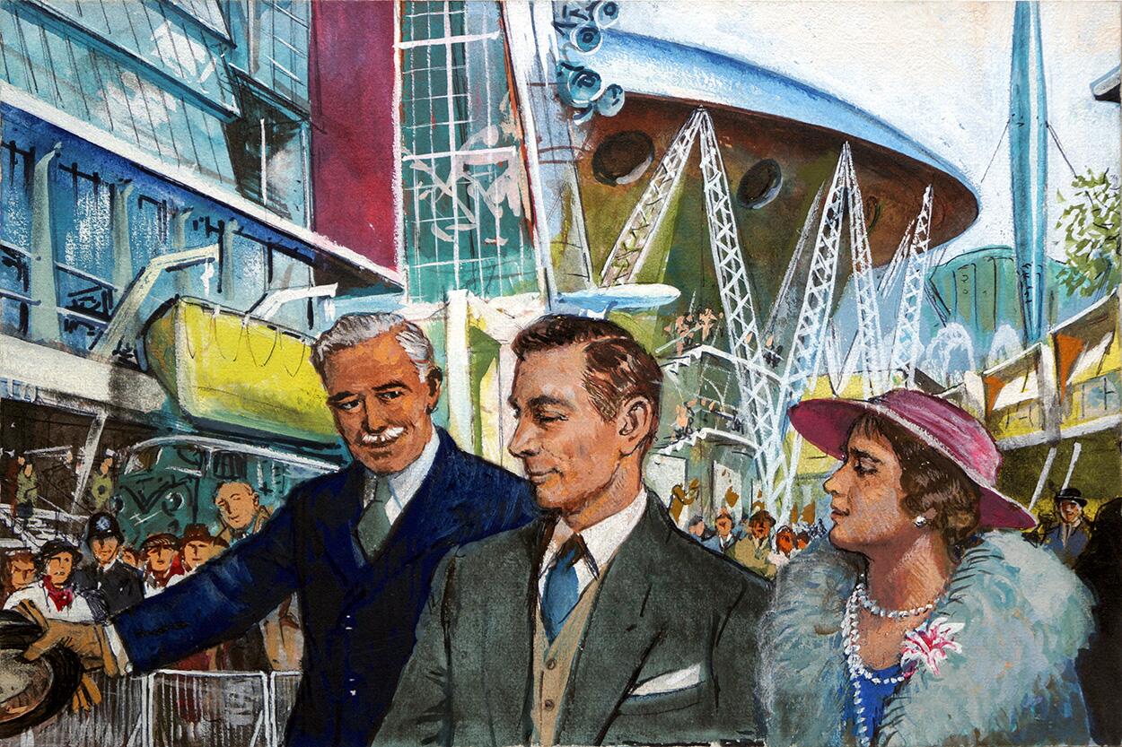 King George VI and the Festival of Britain art by Clive Uptton
