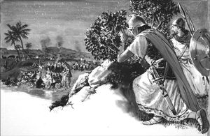 Jonathan Goes to War art by Clive Uptton