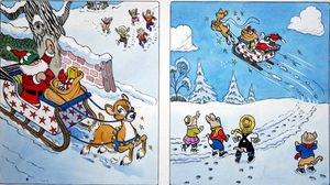 Toad Plays Santa art by Peter Woolcock