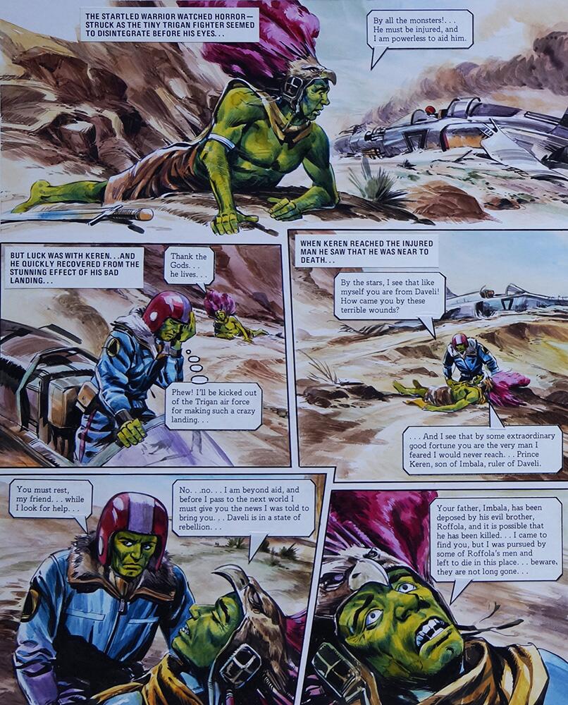 Left Hand Page art by Gerry Wood