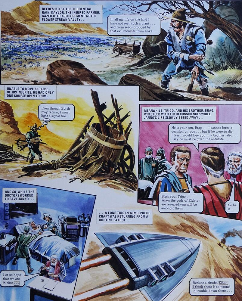 Left Hand Page art by Gerry Wood
