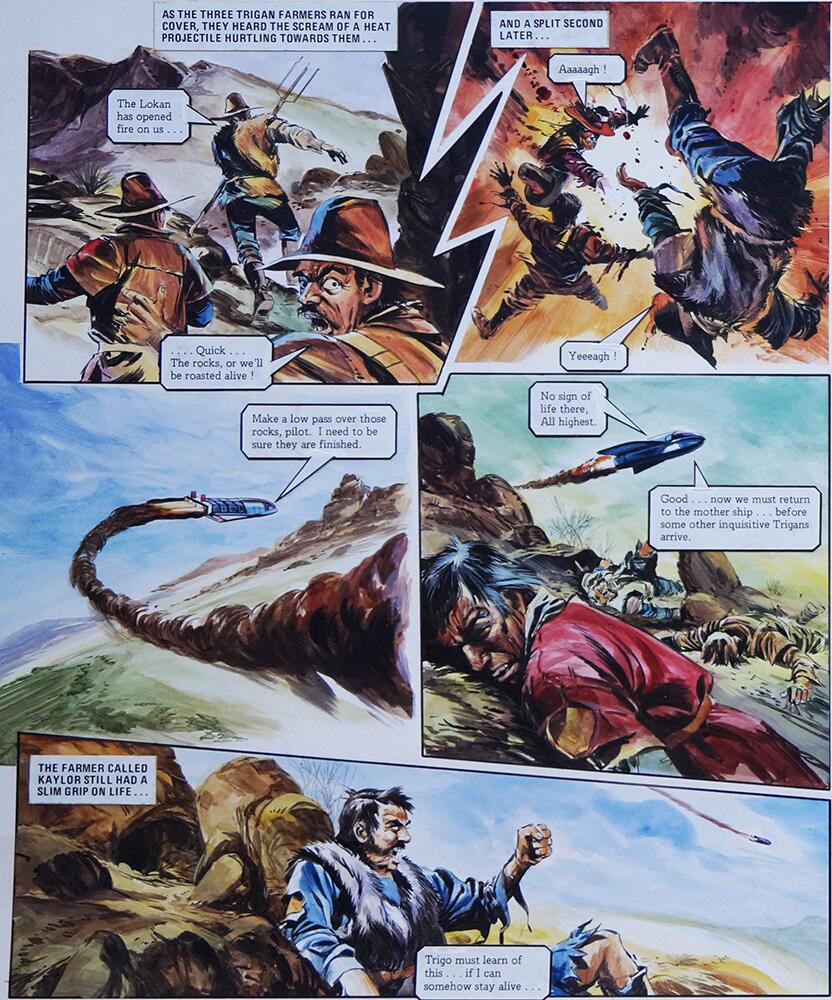 Left Hand Page art by Gerry Wood