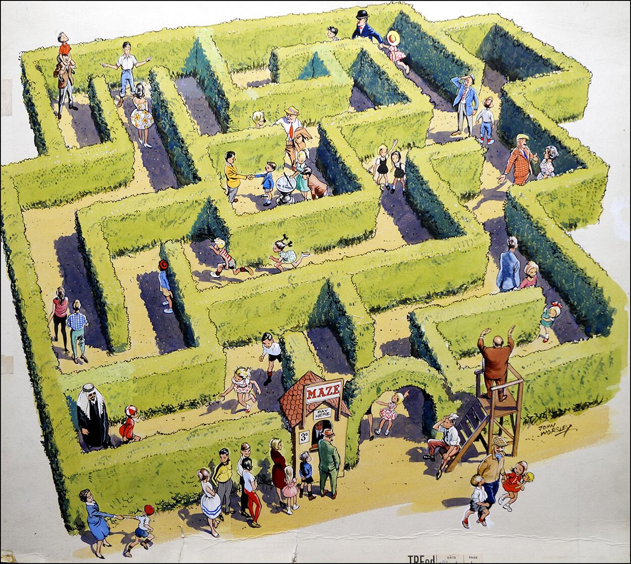 Maze art by John Worsley