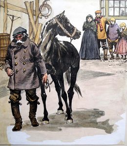 Black Beauty - Saying Goodbye art by Carlos Roume