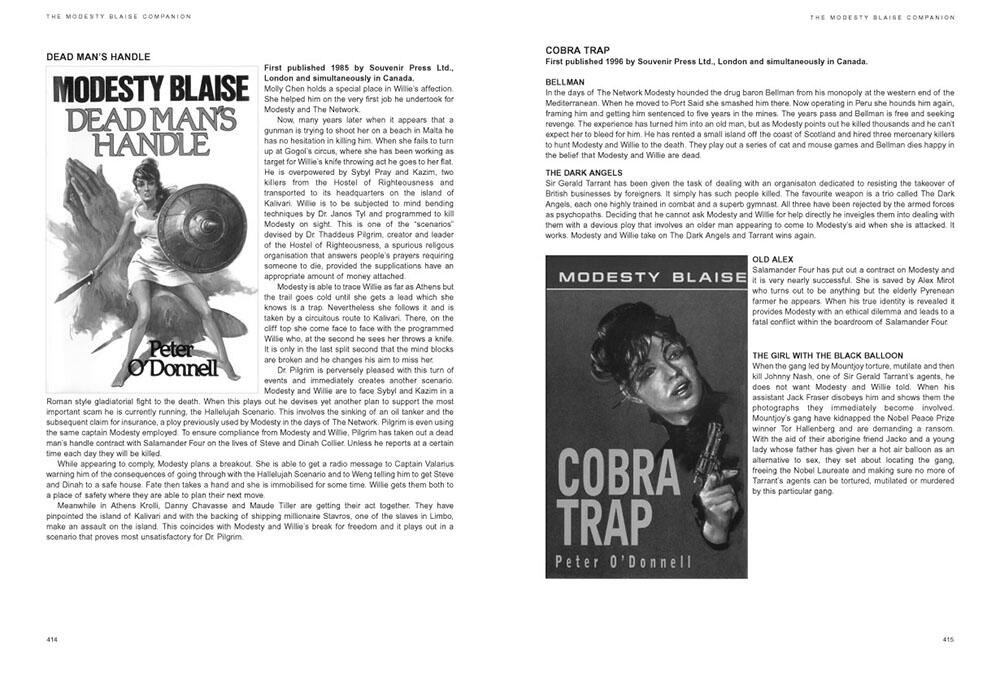 The Modesty Blaise Companion Expanded Edition by Lawrence Blackmore (original works by Peter O'Donnell)