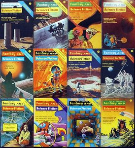 Fantasy & Science Fiction: 1973 (Complete) - Volume 44 & Volume 45, (12 issues)